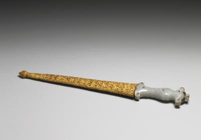 图片[2]-Jade dagger with gem-inlaid hilt, 18th-19th c., work of the Ottoman Empire-China Archive